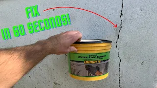 How to Fix Foundation Cracks (in less than 60 seconds!) #shorts