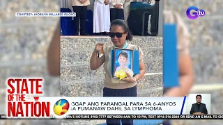 Standee ng pumanaw na kindergarten student, bitbit ng kanyang magulang sa graduation | SONA