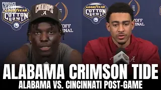 Bryce Young & Christian Harris React to Alabama's Cotton Bowl Win vs. Cincinnati | Full Post-Game
