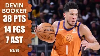 Devin Booker scores 38, ties Suns franchise record vs. Knicks | 2019-20 NBA Highlights
