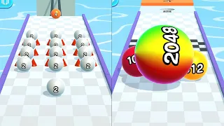 Ball Run 2048 - All Levels Gameplay Android, iOS ( Levels 423 - 445 )