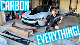 I8 GETS AN INSANE $5500 CARBON FIBER TRANSFORMATION!