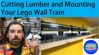 Lego Wall & Ceiling Train Build - Mounting to Wall - Part 3