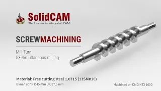 SolidCAM Screw Machining