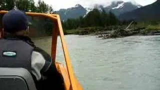 Up Twentymile River in a Jetboat (1 - lower river)