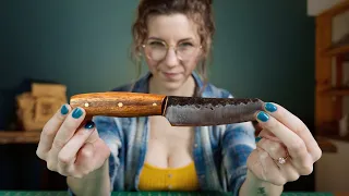 Hand Forged Knife| Leather Sheath Build!