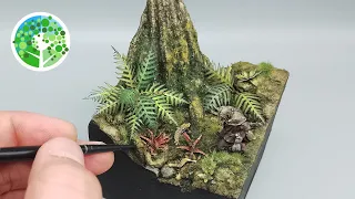 Making a BEAUTIFUL forest base for this Jamie Lannister miniature