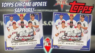 New Release: 2021 Topps Chrome Update Sapphire Baseball Opening! AMAZING TWO BOXES!!