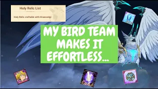 7DS Grand Cross - MY FAVOURITE TEAM TO FARM HRAESVELGR!!! EASY CLEARS!! (My Favourite Bird Team)