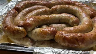 Homemade sausage. A classic of Ukrainian cuisine.