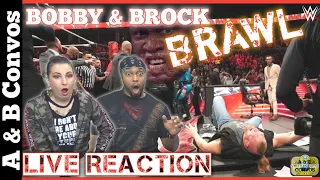 Bobby Lashley and Brock Lesnar Brawl - Live Reaction | Monday Night Raw 10/17/22
