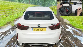 BMW X6 M | Realistic offroading - Forza Horizon 4 | Logitech g29 gameplay