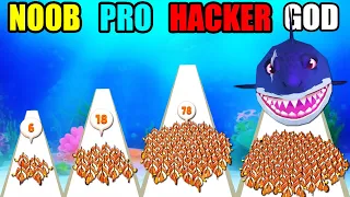 NOOB vs PRO vs HACKER vs GOD in Fish Run 3D Count Master