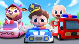 Fire Truck, Police Car, Ambulance - Surprise Egg Vending Machine | Colors Song | Kids Song | BabyBus