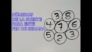 NÚMEROS DE LA SUERTE PARA HOY Y PARA ESTE FIN DE SEMANA con el número retrogrado positivo y negativo