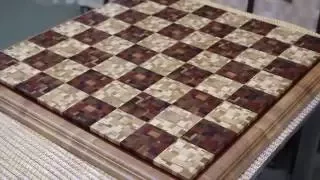 Making big 3 inch square chaotic pattern chessboard