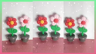 Clay art #flower #decor #diy #shorts #handmade #ideas  #craftwithkhushi