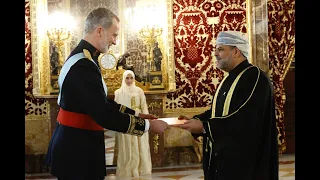 S.M. el Rey recibió en el Palacio Real de Madrid las Cartas Credenciales de los nuevos embajadores.