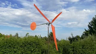 How to build 2 meters large wind turbine for $30.