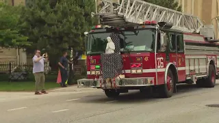 Decades after tragic Our Lady of the Angels fire, statue is returned to location