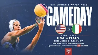 2022 Women’s Exhibition Series | USA vs ITA | December 20th