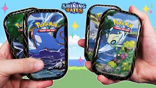 Opening 10 Pokemon Shining Fates Mini Tins!