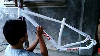 TUTORIAL ON HOW TO PAINT YOUR BIKE WITH DECALS | BATANGAS CITY, PHILIPPINES