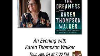 Karen Thompson Walker at GGP January 24 at 7 PM