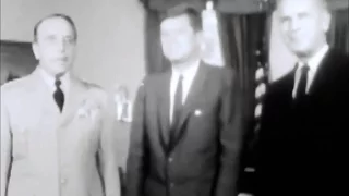 July 25, 1962 - President John F. Kennedy with General Lyman L. Lemnitzer and General Maxwell Taylor