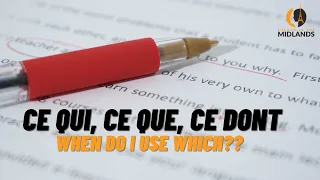 Ce qui, ce que, ce dont - When do I use which??