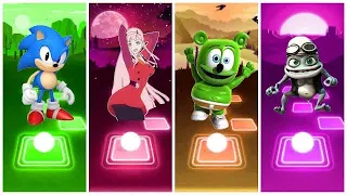 Sonic vs Zero Two vs Gummy Beat vs Crazy Frog - Tiles Hop EDM Rush