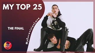 Eurovision 2022 - MY TOP 25 (the Grand Final)