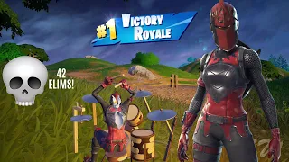 Better Red Than Dead 🏰 | Fortnite ZB Solo Squads Gameplay | 42 Eliminations!