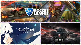 ВО ВСЕ ПО ЧУЧУТЬ / Genshin Impact  / Rocket League / World of Tanks Blitz