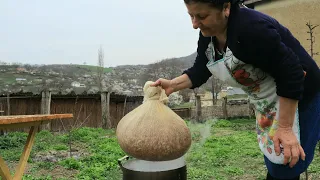 A huge and delicious meatball with a surprise inside! The oldest dish of Azerbaijan "Arzuman kofta"