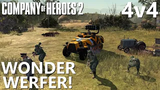 WONDER WERFER! Epic CoH2 4v4 - Company of Heroes 2