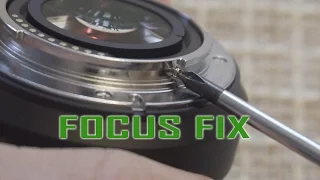 How to fix speedbooster/focal reducer no infinity focus