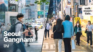 Gangnam Day & Night Seoul walk Fun 24/7! 🏢 4K ( Seoul, Korea ) 강남