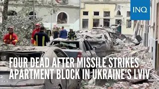 Four dead after missile strikes apartment block in Ukraine's Lviv