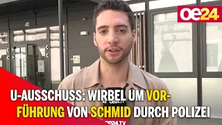 U-Ausschuss: Wirbel um Vorführung von Schmid durch Polizei 👮‍♂️👮‍♀️