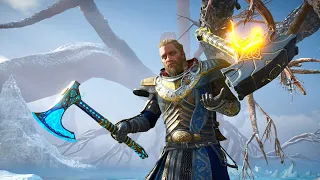 Thor Mjolnr and Stormbreaker The Thunderer Epic Combat Gameplay | Assassin's Creed Valhalla