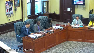 CITY OF PATERSON - July 31, 2018 City Council Meeting