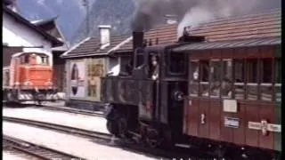 Zillertalbahn No.3 departs Jenbach in June 1986