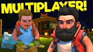 Spycakes & I Must Defend Our Base Against Farmbots! - Scrap Mechanic Multiplayer Survival Gameplay