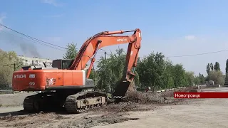 Масштабная стройка развернулась в Новотроицке в районе центрального городского рынка