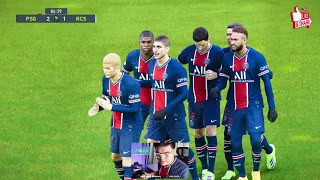PES 2021- Neymar SKill  - Paris Saint-Germain - RC Strasbourg | LIGUE 1 20/21|| Gameplay PC