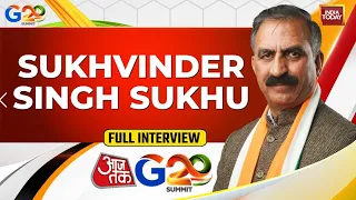 HP CM Sukhvinder Sukhu Interview: Want To Turn Himachal Pradesh Into Tourist Capital Of India