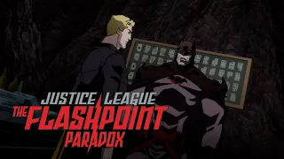 Barry Allen le cuenta a Batman lo que sucedió con el tiempo | Justice League: The Flashpoint Paradox