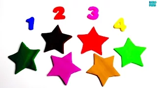 Learn To Count with Play Doh 1-10| Learn Numbers 1–10| Learn colors with  Playdough Stars