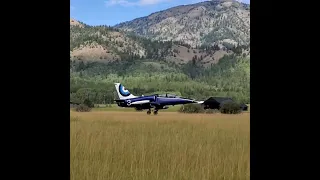 #wyoming stuff | #L39 #Albatros #landing #sunset 🤠🤙🤙 #privatejet #mountains